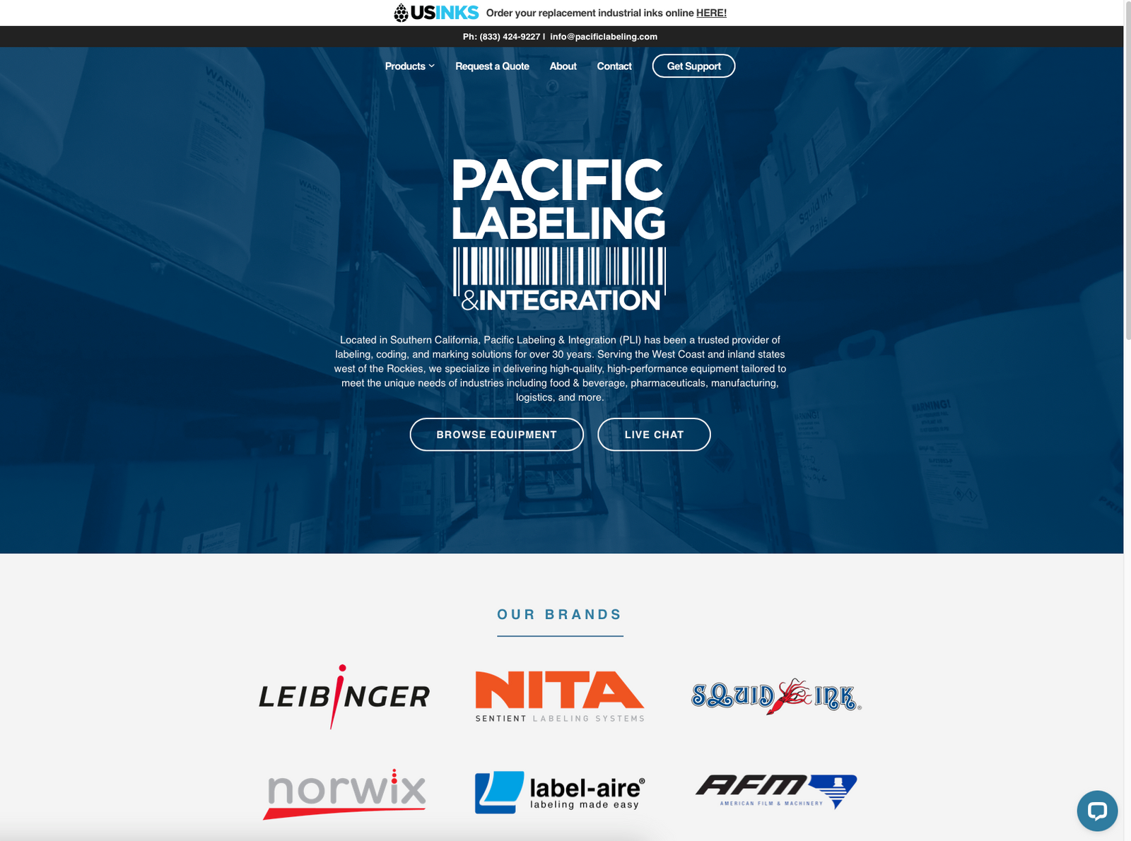 Pacific Labeling & Integration Launches New Website, Offering Cutting-Edge Coding, Marking & Labeling Solutions