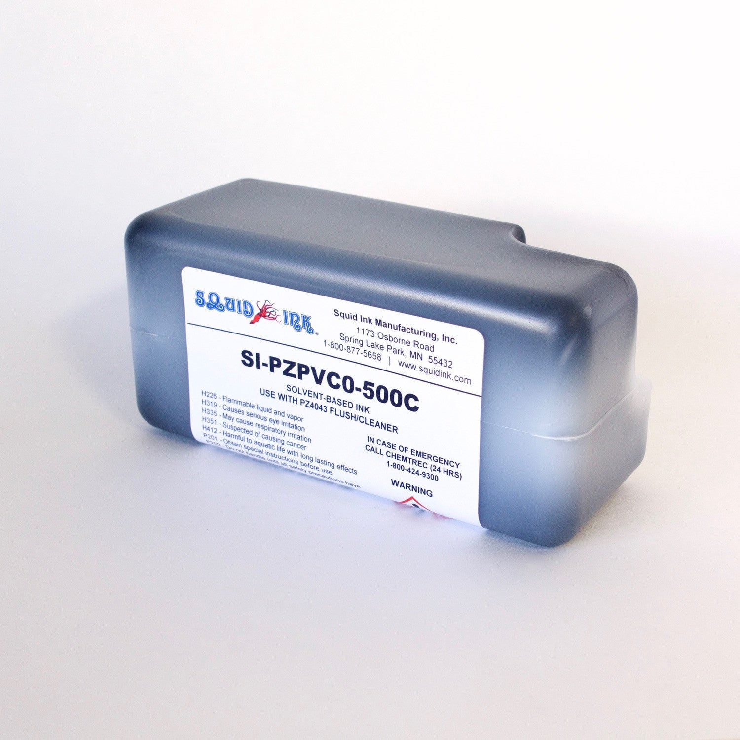 Squid Ink Solvent Based Ink (500ml) SI-PZPVC0-500C