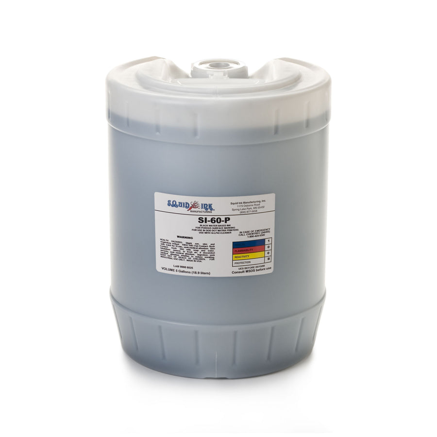 Squid Ink Inkjet Squid Ink SI-SQ60-P Black Water Based Ink (5 Gallons) | US Inks