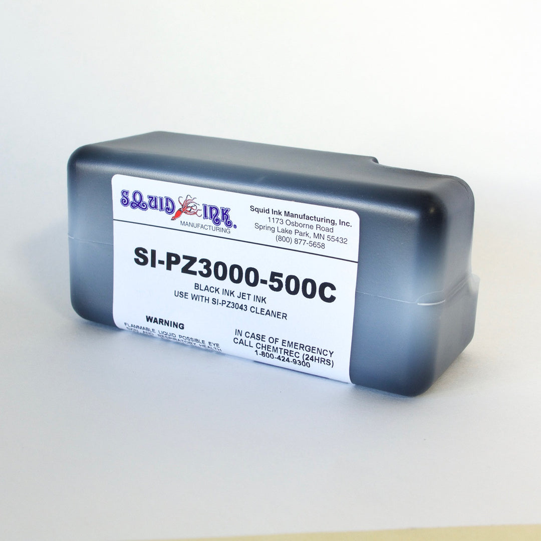 Squid Ink Lactate Based Ink 500 ml Cartridge Black SI-PZ3000-500C